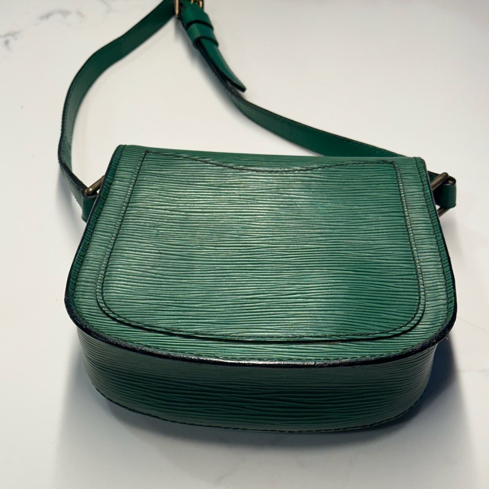 Louis Vuitton Retired Saint Cloud Green Epi PM Crossbody Bag + LV Dust Bag + COA - Picture 5 of 16